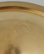 Solid silver gilt antique French Romanesque Chalice with Enamels